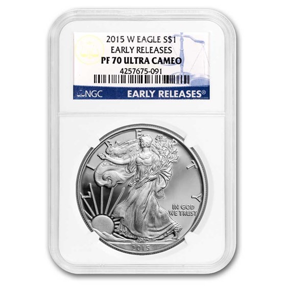 2015-W Proof Silver American Eagle PF-70 NGC (ER/FR) 2015-W Proof Silver American Eagle PF-70 NGC (ER/FR)